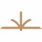 Ekena Millwork Redmond Smooth Timber Gable Bracket, Western Red Cedar, 72"W x 30"H x 3 1/2"D x 3 1/2"F, 10/12 Pitch GBW072X30X0404RED00SWR - alternate 1